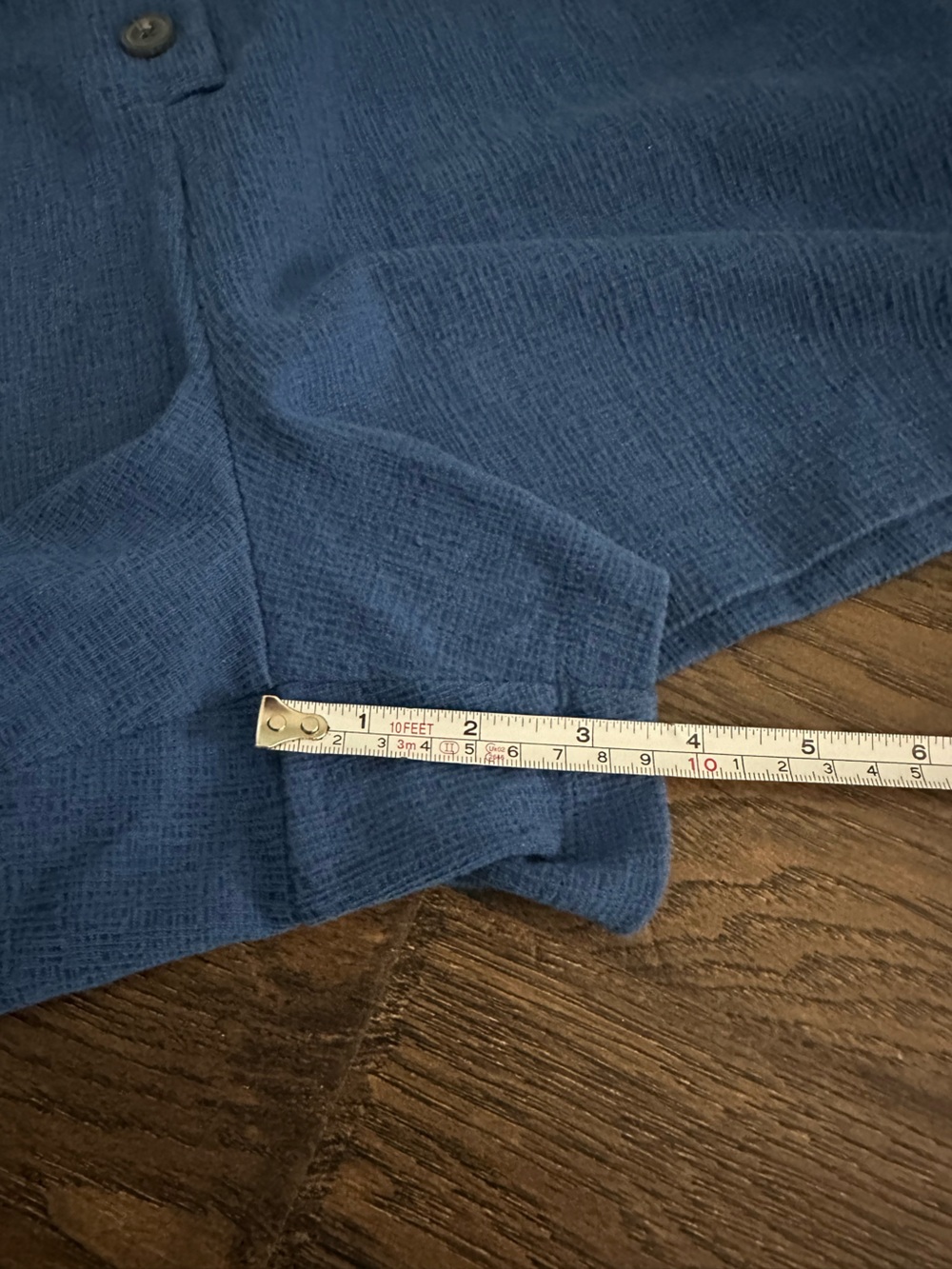 Old Navy Cobalt Blue Short Sleeve Button Romper with Waist Tie - Size Medium - Picture 3 of 6
